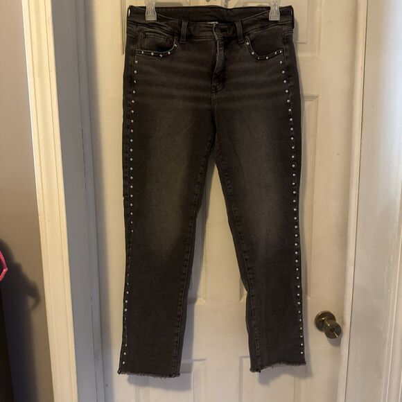 Time And Tru Black Jeans With Rivet Detail - Picture 1 of 6